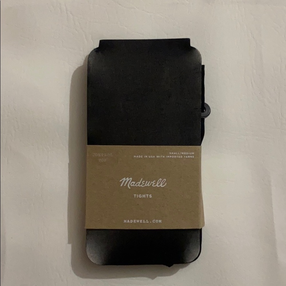 Madewell Sheer Black Tights - Picture 3 of 8